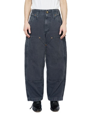 KOOKY ZOO "JUVENILE D.KNEE WORK PANTS〔FADE BLACK〕"