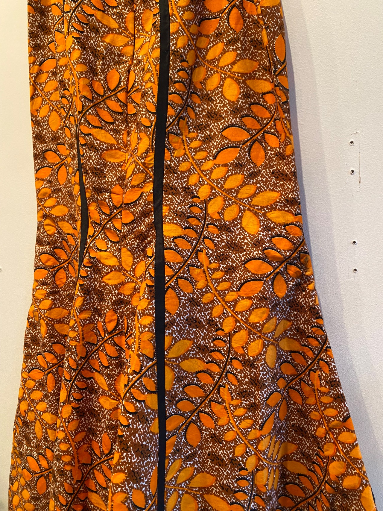 Batik pattern long skirt