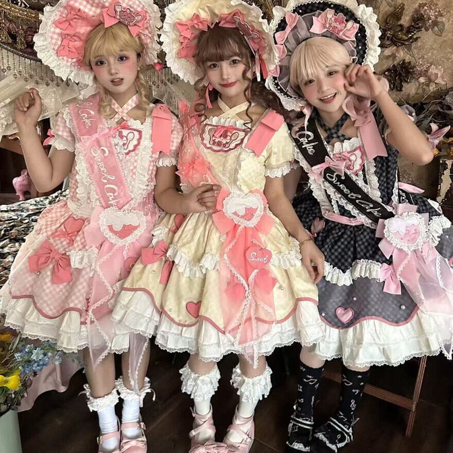 ロリータファッション 【ロリィタ初心者さんにも安心】リボン×レースの