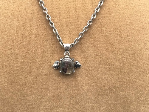 【天使シリーズ】シルバーペンダントトップ（ガーデンクォーツ）