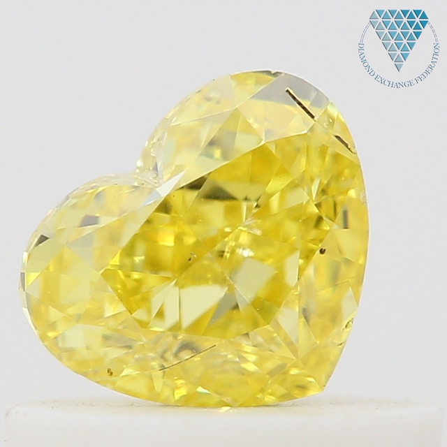 0.5 ct FANCY INTENSE  YELLOW SI2 HEART GIA 天然  ダイヤモンド ルース