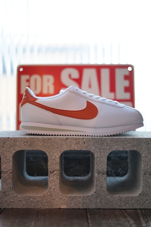 NIKE " CORTEZ " WHITE/CAMPFIRE ORANGE