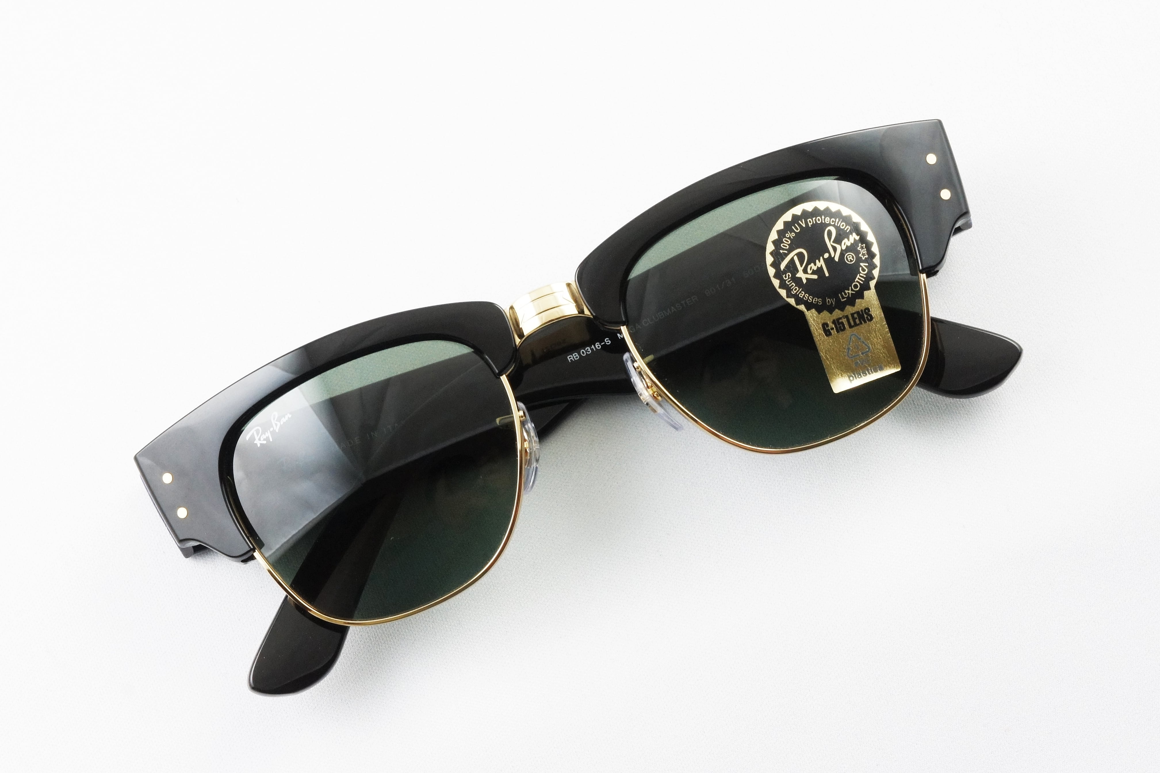 登坂広臣さん着用】Ray-Ban サングラス MEGA CLUBMASTER RB0316-S 901