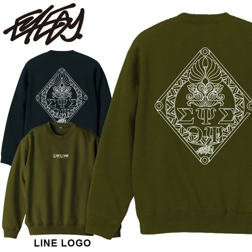 【 eye-cm150 】 EYEDY アイディー lINE LOGO ロゴ 大きいサイズ メンズ スウェット フード トレーナー フード メンズ ブランド プリント XL LL XXL 2XL