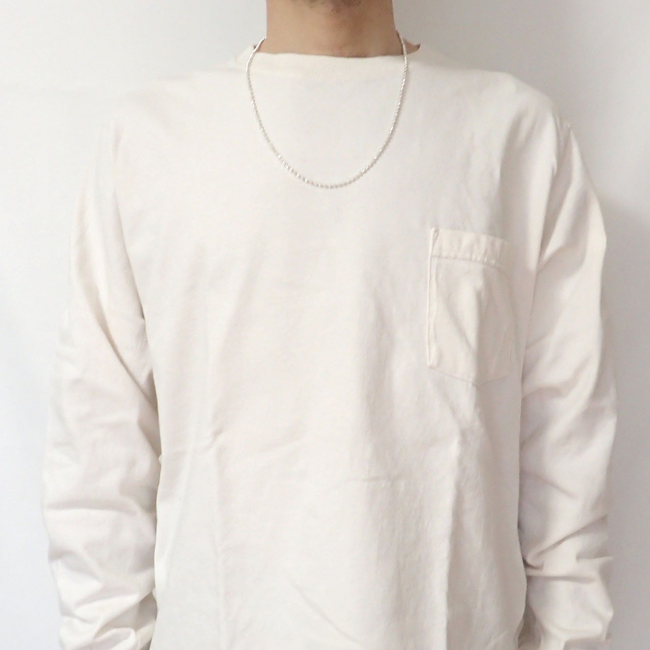 Facet Ball Chain Necklace(60cm)