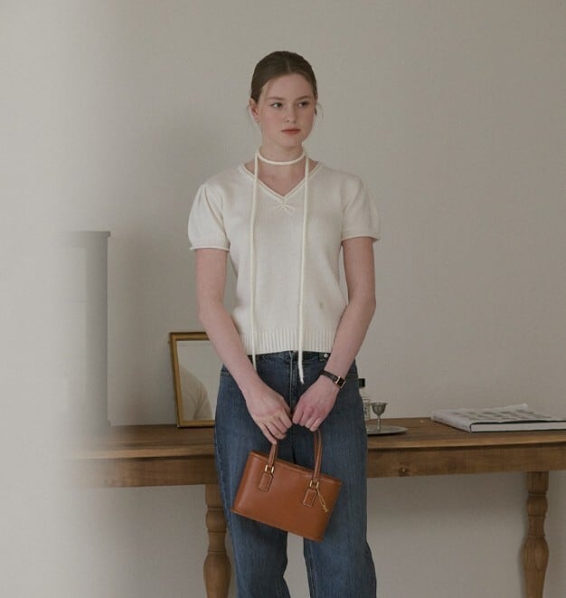 ☆Red Velvet スルギ 着用！！【FOLNUA】MINI BOROUGH BAG - STITCH