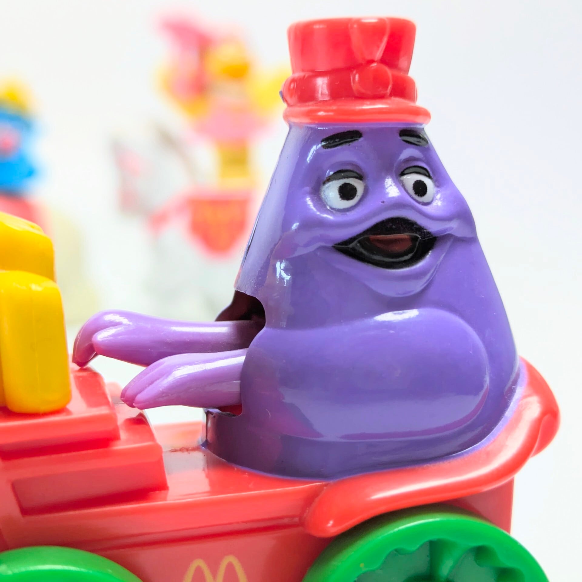 ☆VINTAGE 1989☆ 【 McDonald's  ( マクドナルド ) 】1989年マクドナルドミールトイ『 マクドナルドランド・サーカスパレード（McDonaldland Circus Parade）』全4種コンプリートセット / ハッピーミール  〚アメリカン雑貨 アメトイ〛