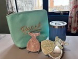 コンパクトミラー ハンドミラー マーメイド 人魚 手鏡  [カラー: ミントグリーン]