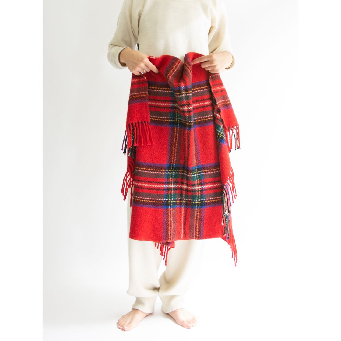 Royal Scot】Made in Gt.Britain 100% Wool Check Blanket（ロイヤル 