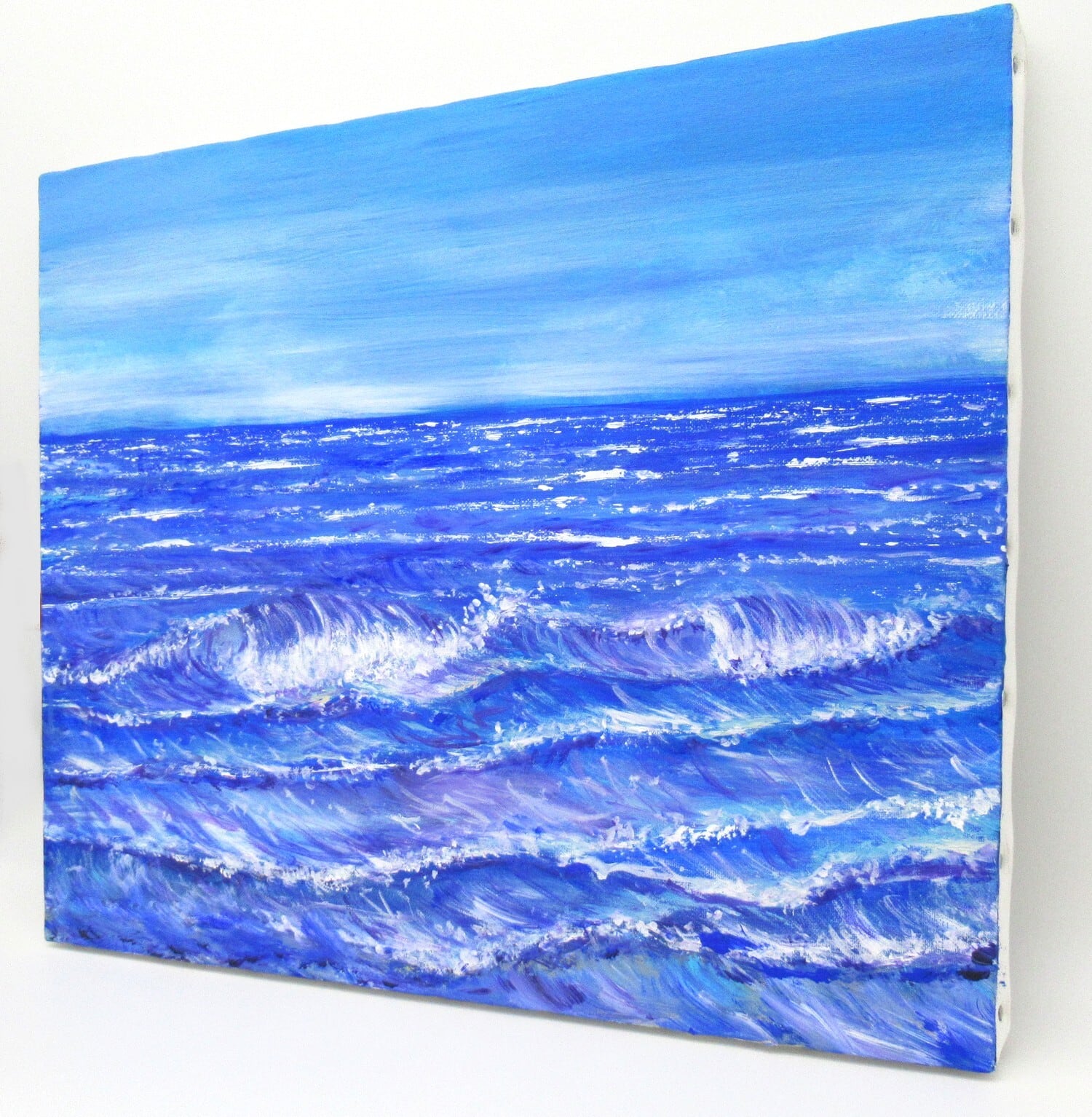 海 絵画（01）sea アクリル画 8号 ocean F8 KIYOKAWA AIMI【絵画 送料