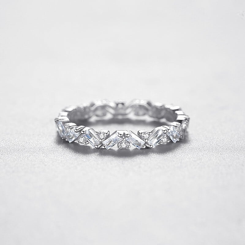 e.m シルバー　パール×ジルコニア リング　重厚感 e.m. 指輪 リング SILVER925ジルコニア埋め込みリング/メンズ