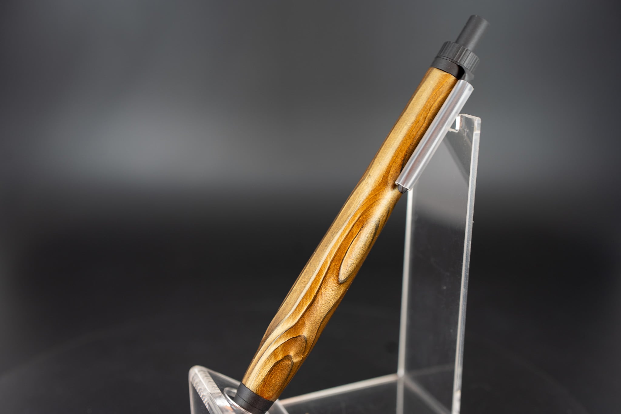 日本が誇る銘木】屋久杉 浮造り 拭き漆 変わり塗 ③ Black BP | 木軸