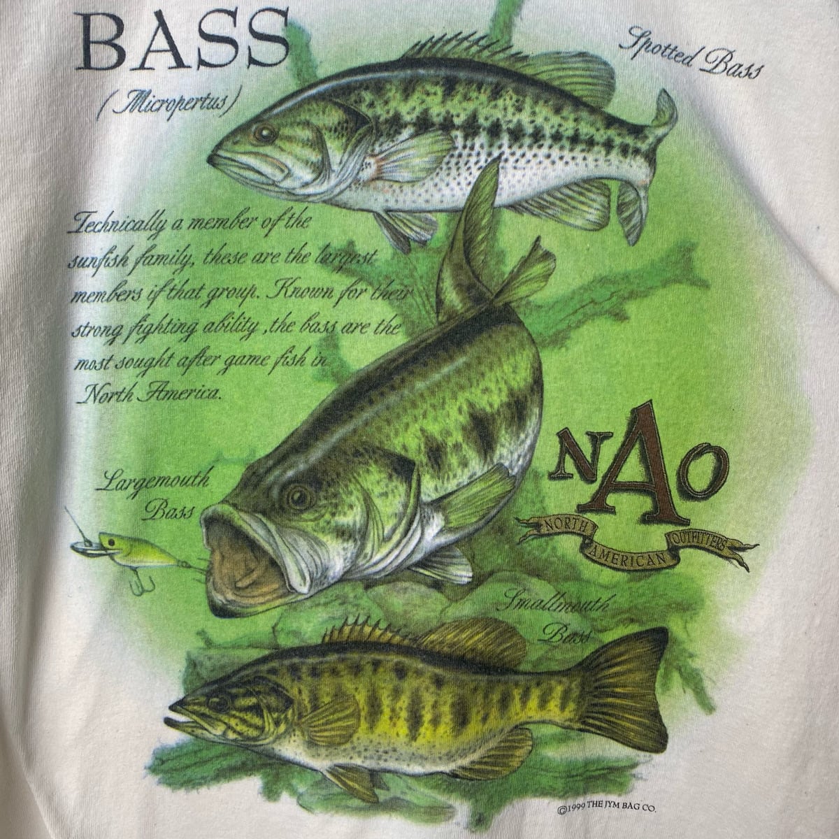 90s 魚 Tシャツ 古着 フィッシング アニマル 動物 白 ホワイト USA製  