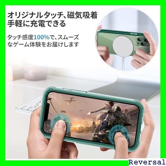 《新品》 MESTRIEV iPhone 13 Pro Max 両面ケース 360°全面保護 MagSafe対応 内蔵マグネット搭載 フイルムを贈  100％画面感度 マグセーフ ワイヤレス充電対応 アイフォン 13 Pro クリア 黄変防止 前後 両面 ケース 米軍MIL規格取得 耐衝撃