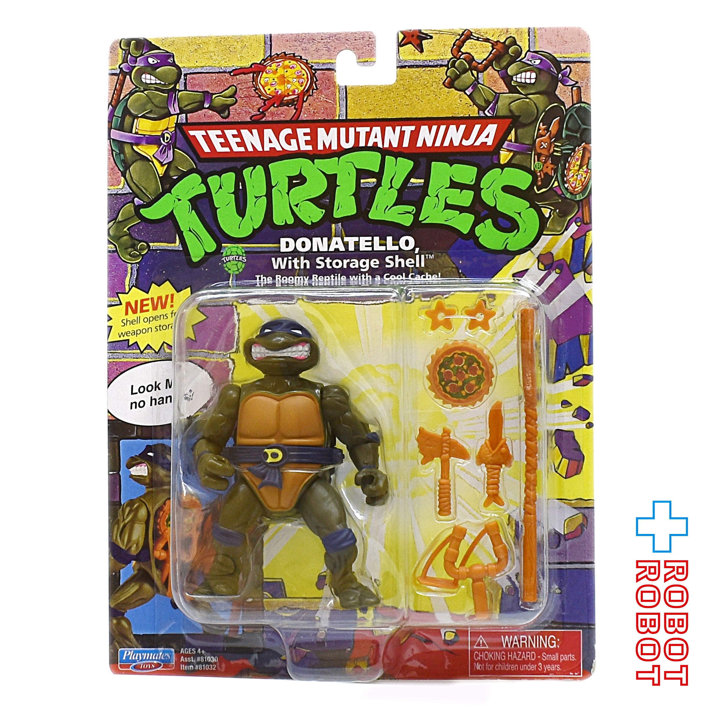 プレイメイツ タートルズ TMNT ストレージシェル ドナテロ アクション 