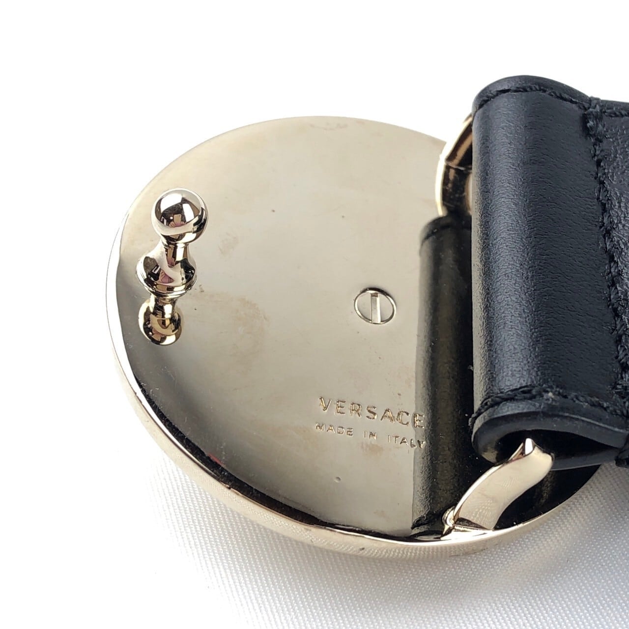 中古】ヴェルサーチ Versace レザーベルト メデューサ ブラック | 小牧