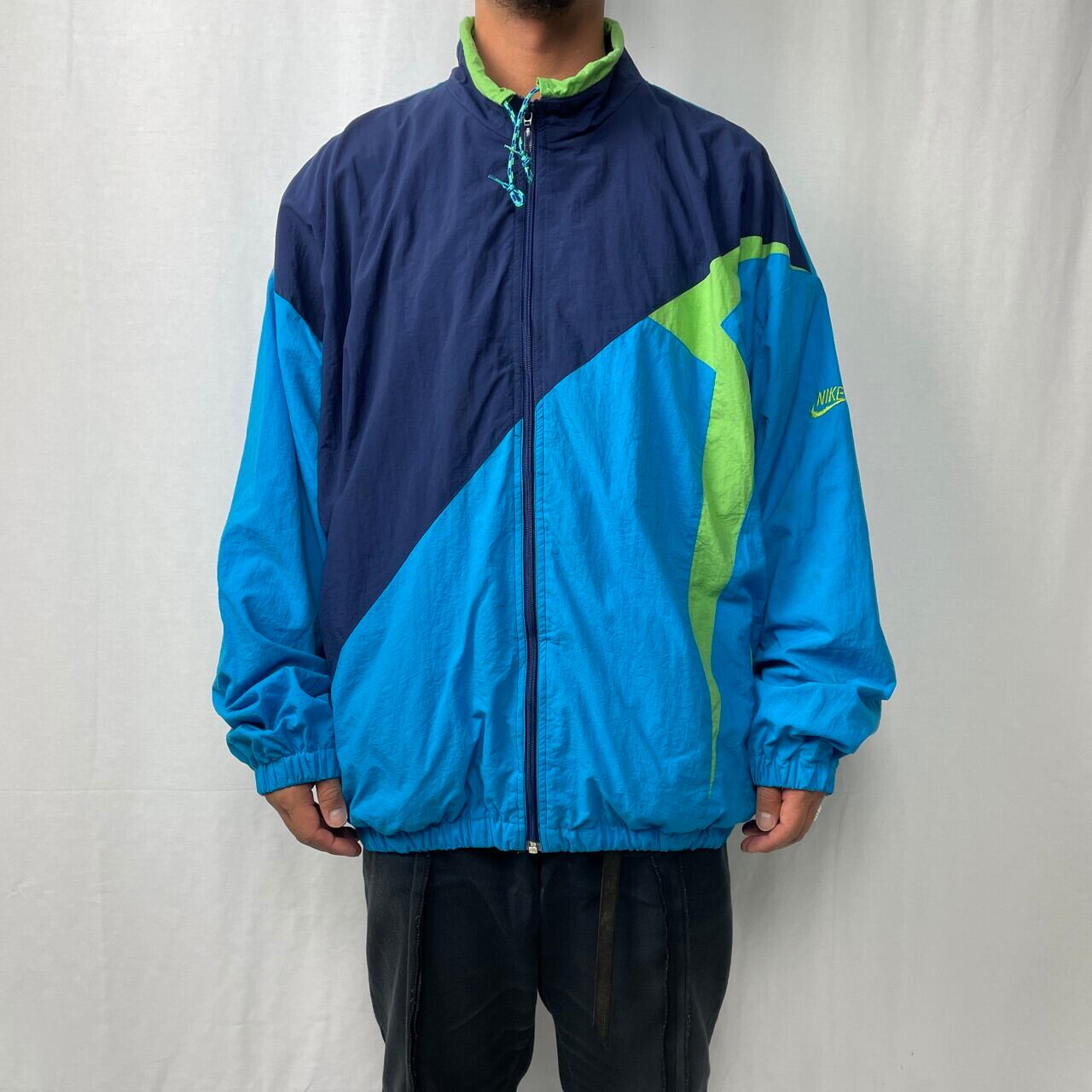 NIKE ナイキ XXL トラックジャケット オーバーサイズ 黒タグ 90s