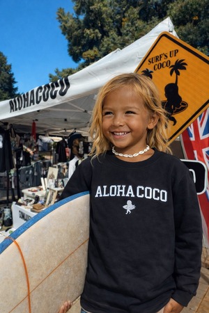 KIDS 2021刺繍トレーナー【BLACK】数量在庫追加