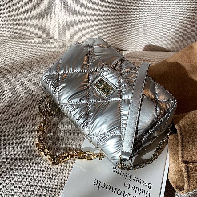 チェーン スタイル スクウェア メッセンジャーバッグ 手作りハンドバック20138816908