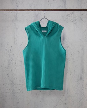 pleats hoodie tank tops (mint green)