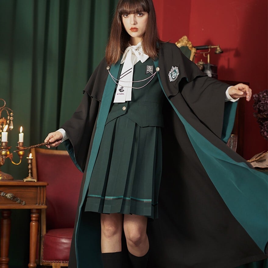 ハリーポッター ローブ 公式 スリザリン USJ ユニバ コーデ KYOUKO
