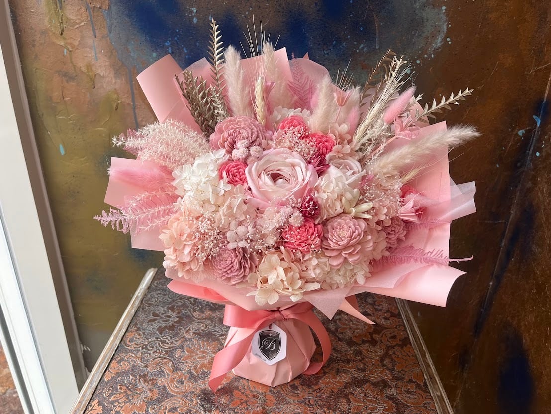 プリザーブドフラワー 花束 ギフト｜スタンディングブーケ（自立型