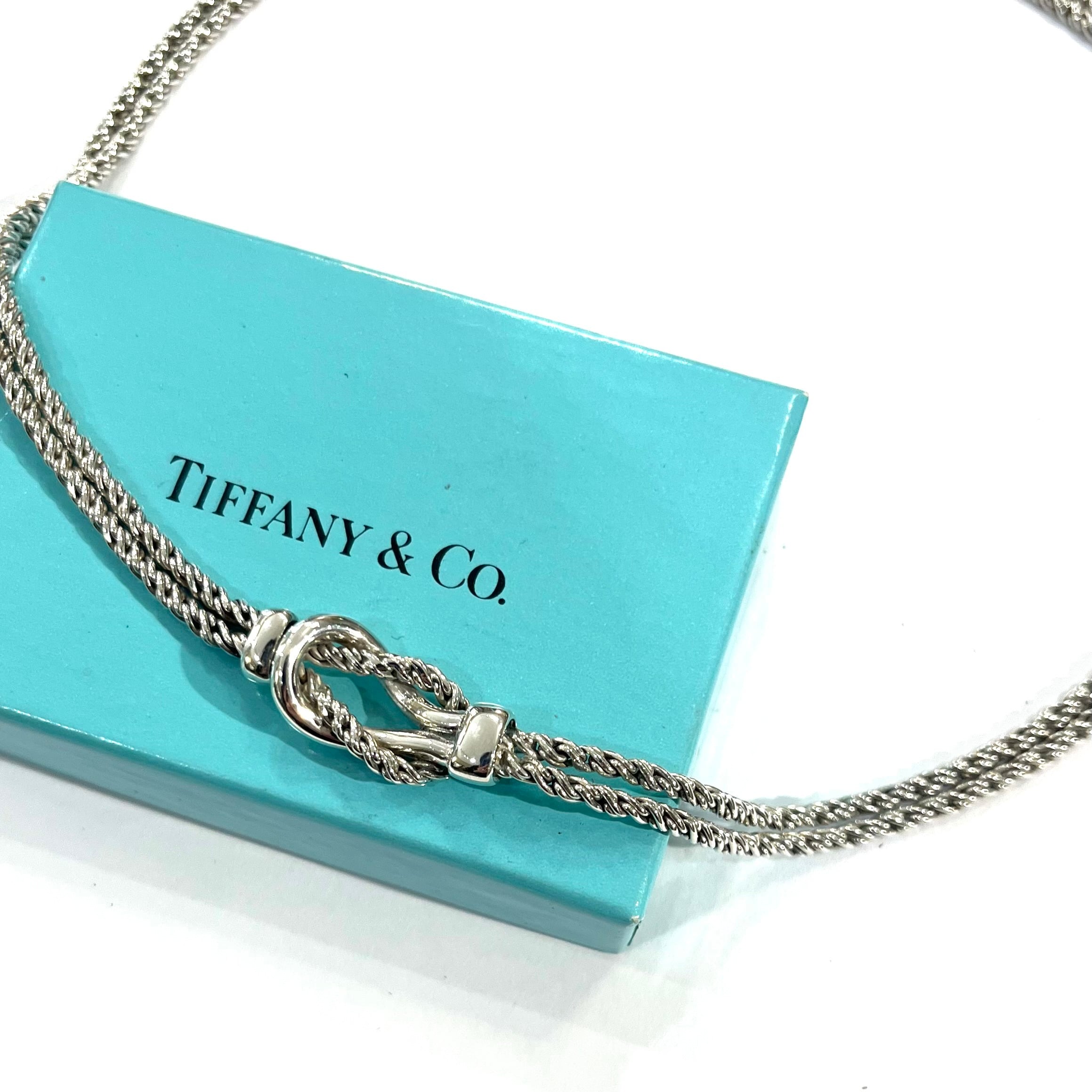 希少【TIFFANY&CO.】 2360 ティファニー ツイストダブルロープ