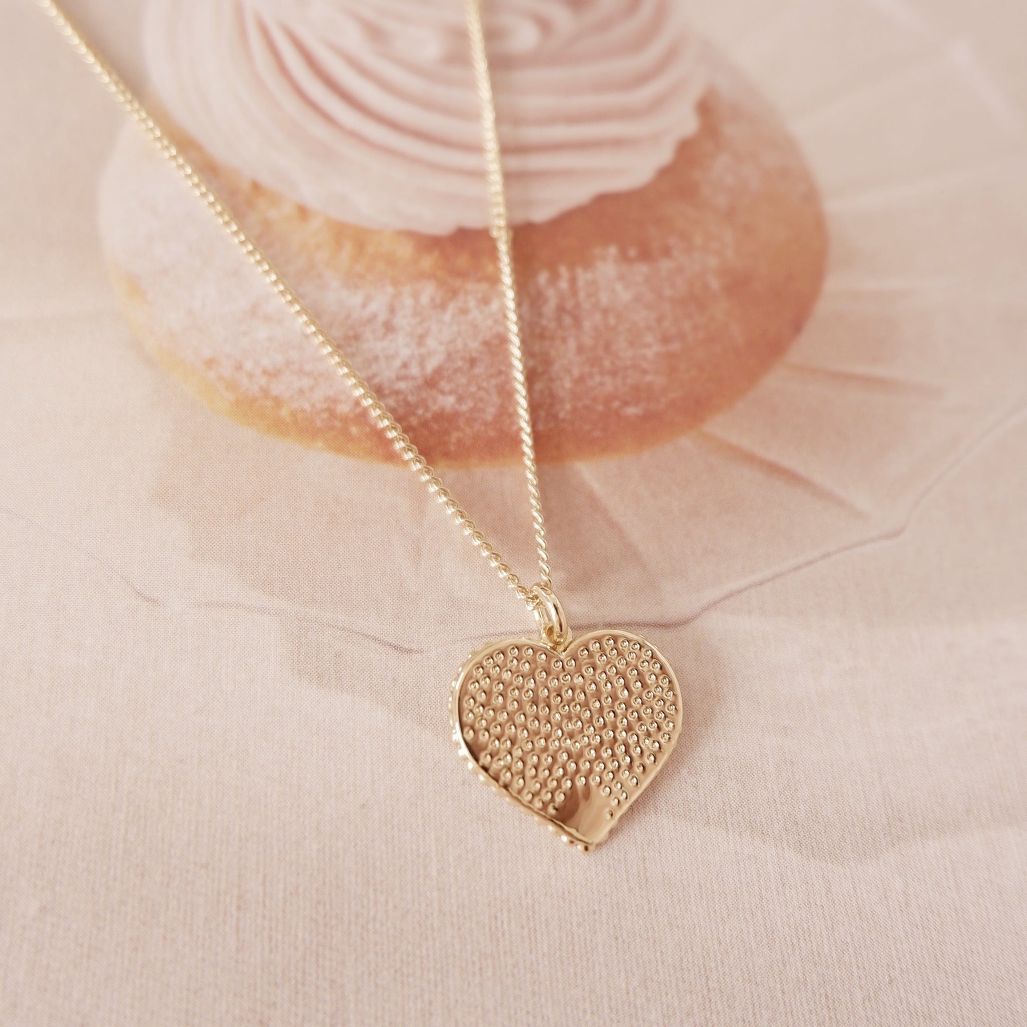 heart M necklace