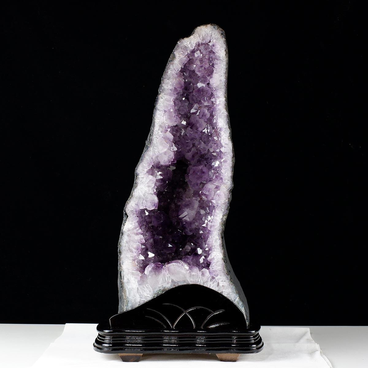 16.7Kg アメジストドーム ブラジル産 アメジスト ドーム 原石 置物 台座付属 一点物 174-2202