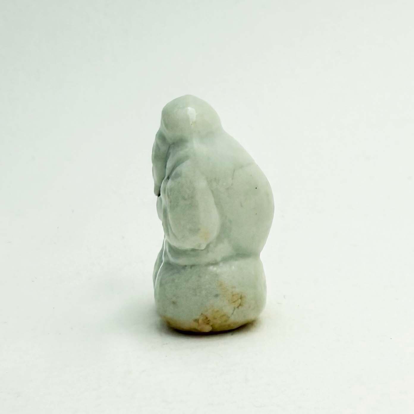 ヴィンテージ陶製豆神様人形（大黒2.5cm B）※ヒビあり