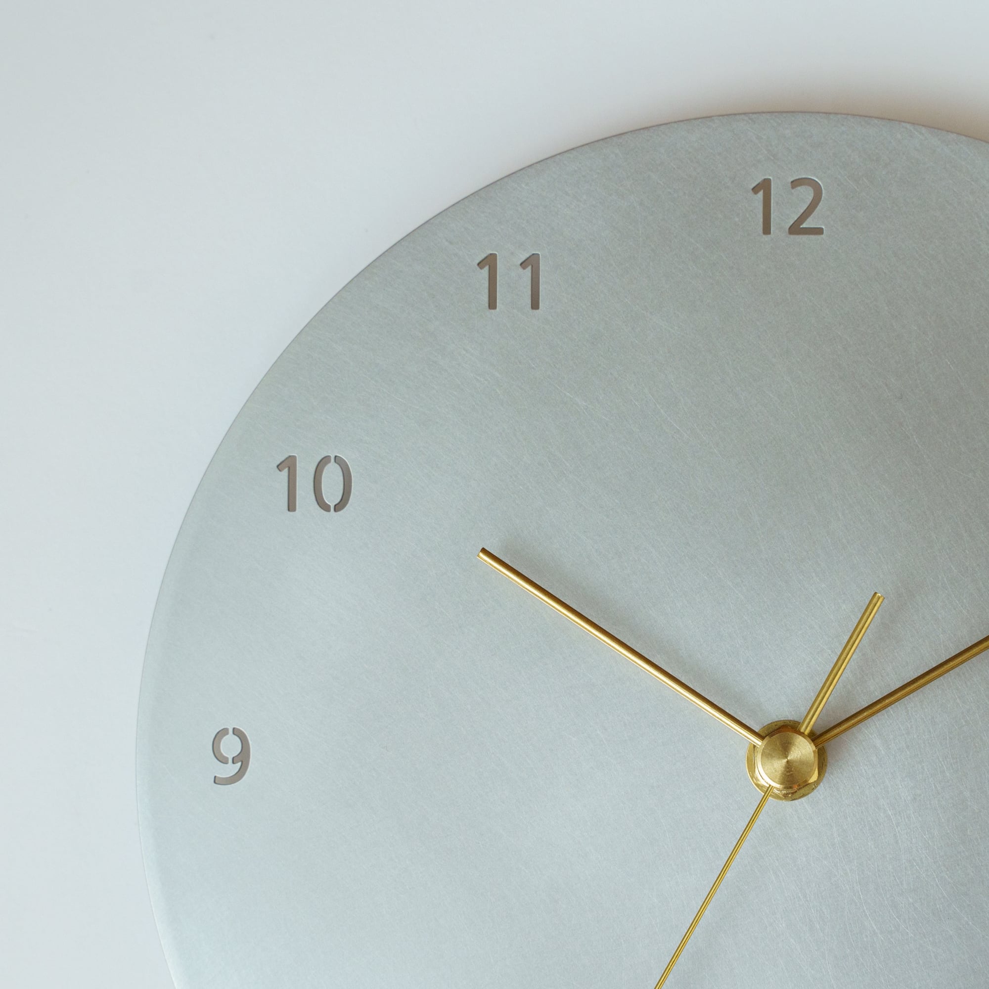 minimal wall clock 220 _ number / aluminum 壁掛け時計 220 数字
