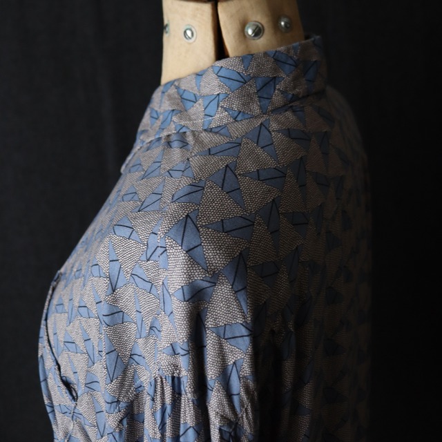 used joe bananas shirt コットンシルク総柄シャツ