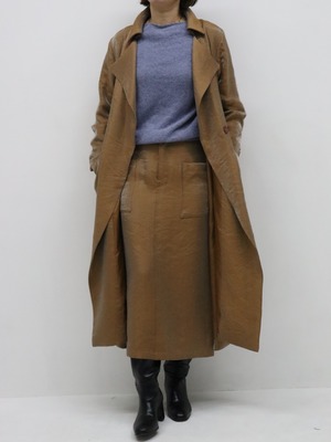 ビスナイロンラメタイトスカート(オレンジ)