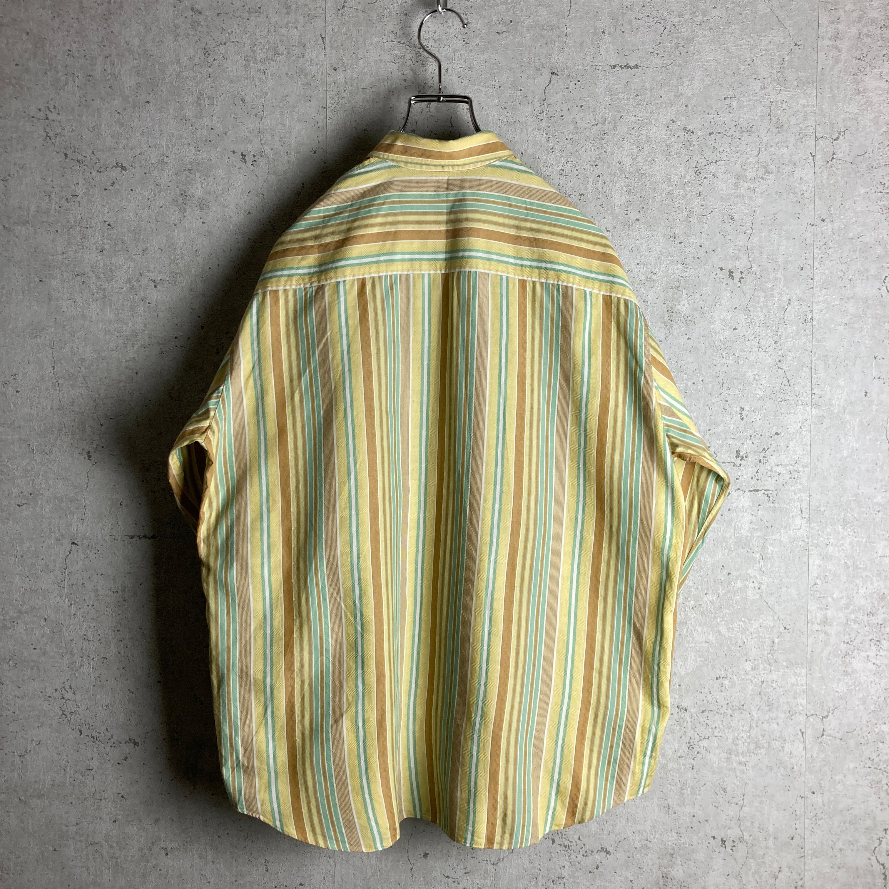 90s~ KANSAI YAMAMOTO 山本寛斎 switching stripe L/S shirts