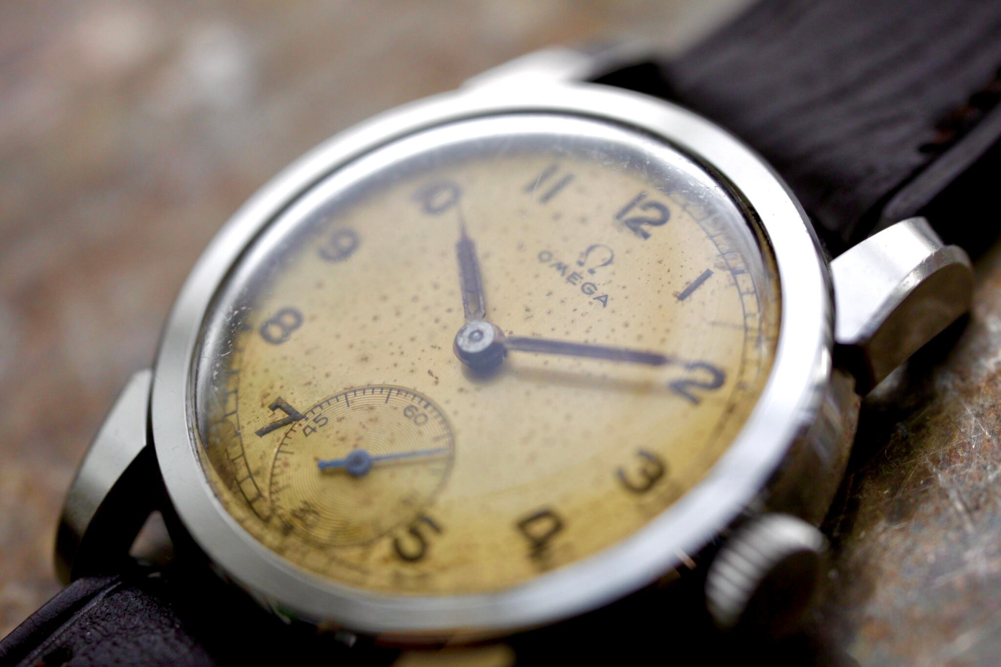 OMEGA】オメガ 1940s ミリタリーウォッチ ノンデイト アラビア  