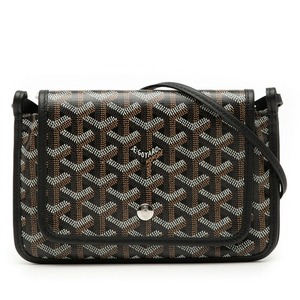 ゴヤール プリュメ ショルダーバッグ ポーチウォレット ブラック マルチカラー PVC レザー レディース GOYARD 【中古】