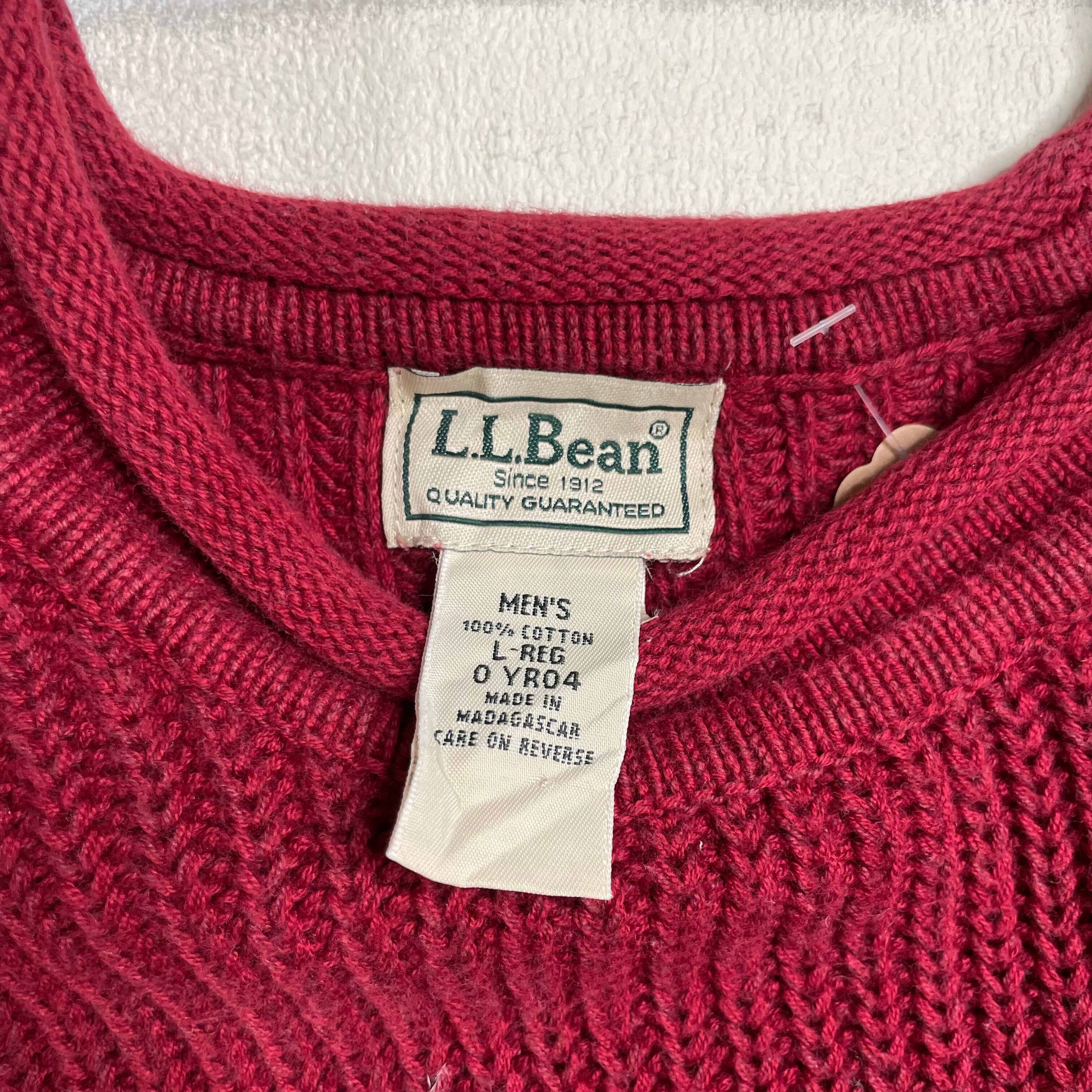 L.L.Bean ニット L(XL相当) 厚手 ラグランスリーブ 状態良好 | 古着屋