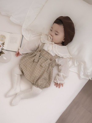 即納⌇lala check suspender / mimimarket