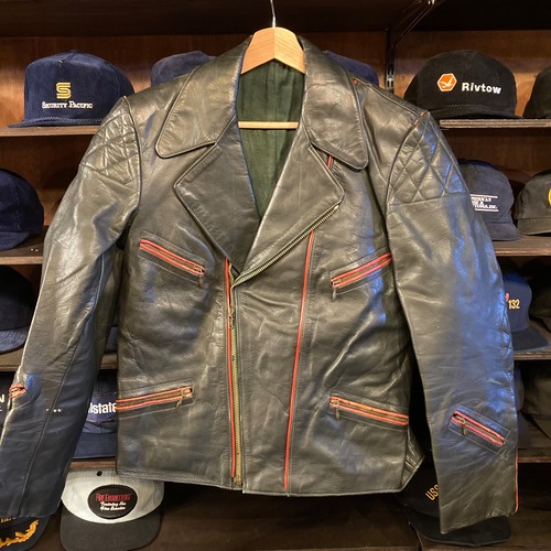 60s Germany Leather Riders Jacket