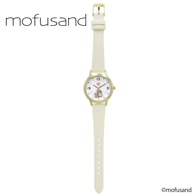 Field work フィールドワーク mofusand レザーウォッチ ウサギ WH キッズ腕時計 MSD002-1