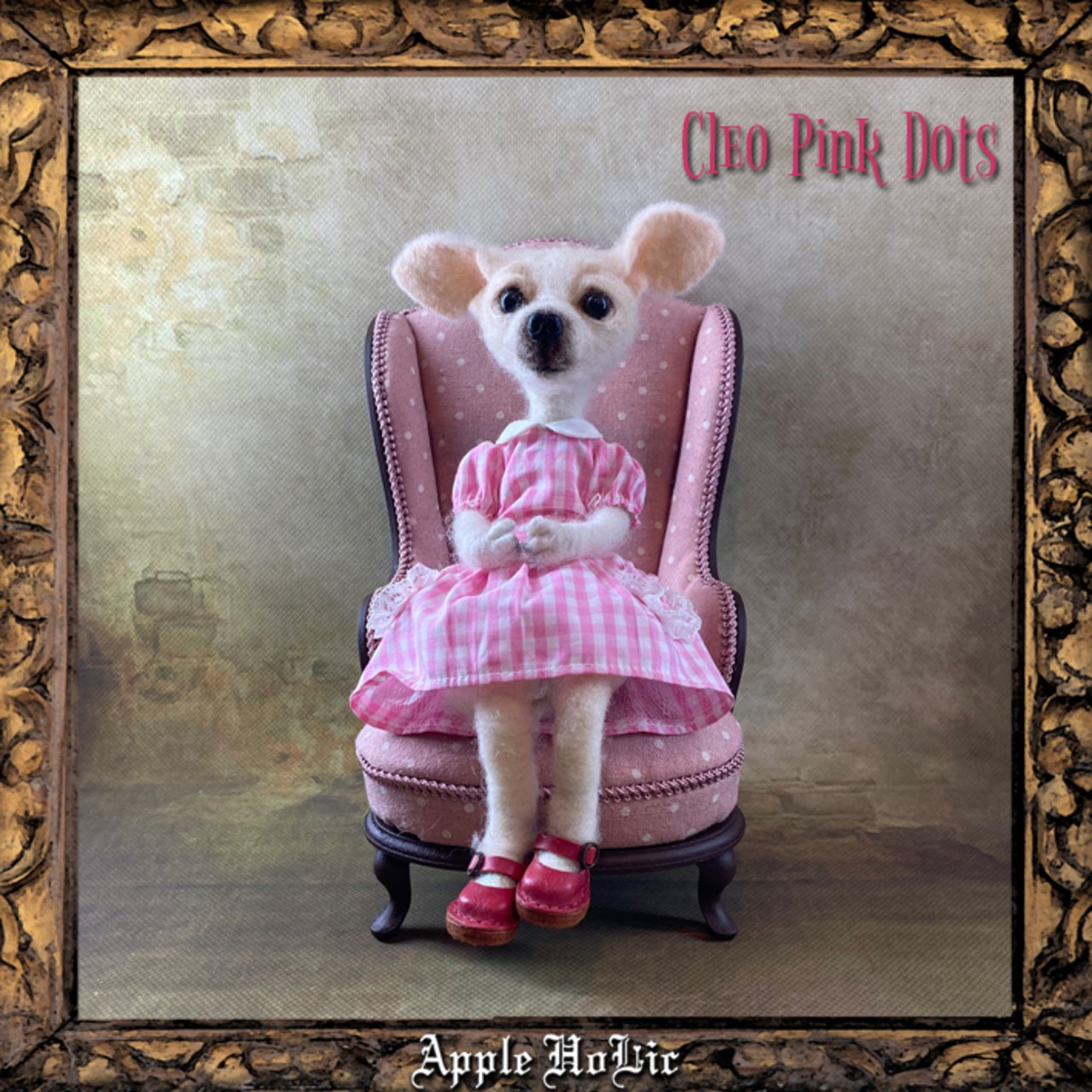 ドール チェア M　Cleo Pink Dots・クレオ ピンクドット