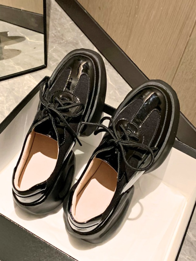 2colors ：：Chunky Platform Lace-Ups