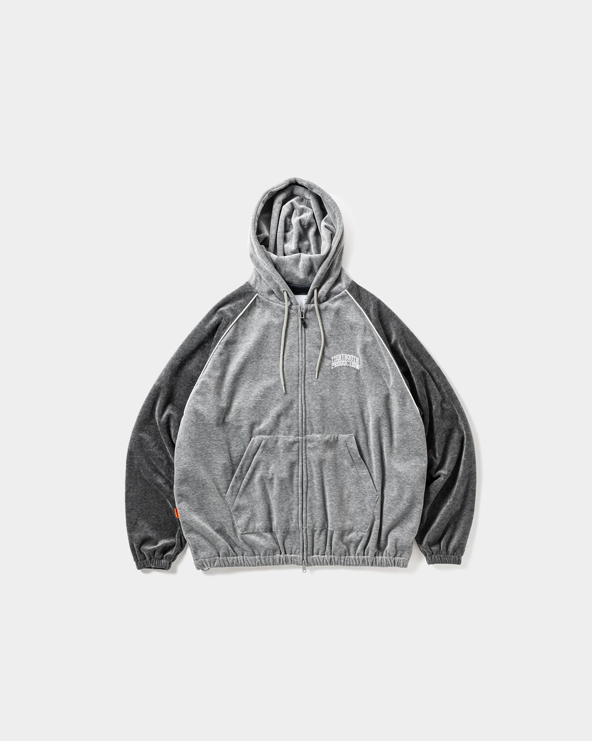 TIGHTBOOTH / VELOUR PIPING HOODED JKT / GREY