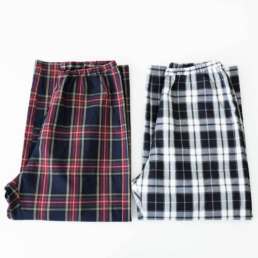 mizuiro ind チェックイージーパンツ