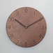古塗装のモルタル掛け時計（メタリックコッパー）