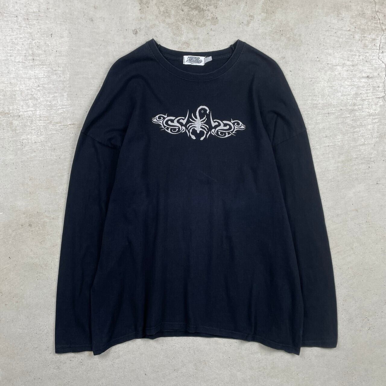 TRIBE トライバルパターン サソリ ロングTシャツ ロンT メンズXL相当 