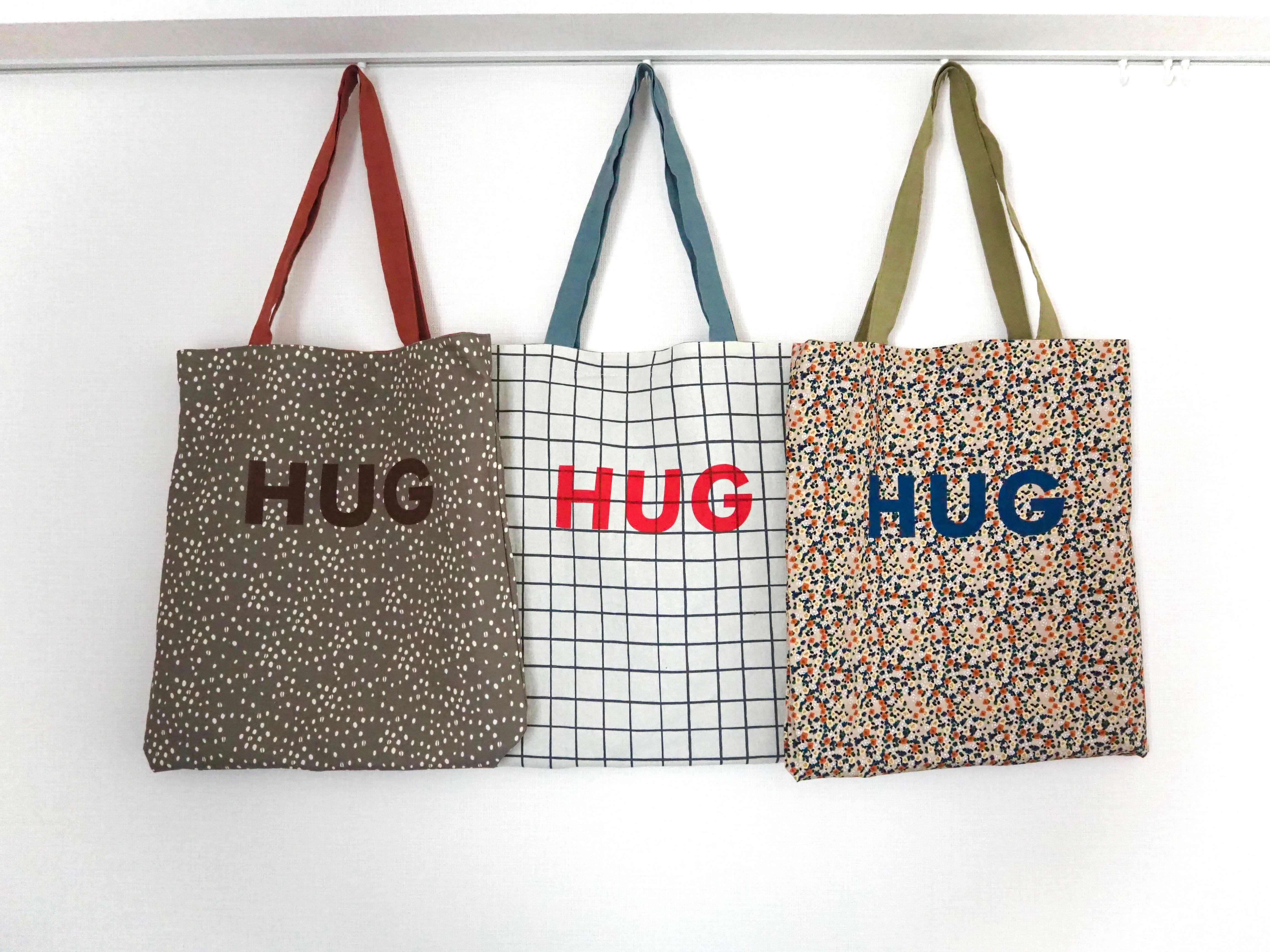 HUG in トートバッグ( リバーシブル)「コーヒー」 | yukino shop