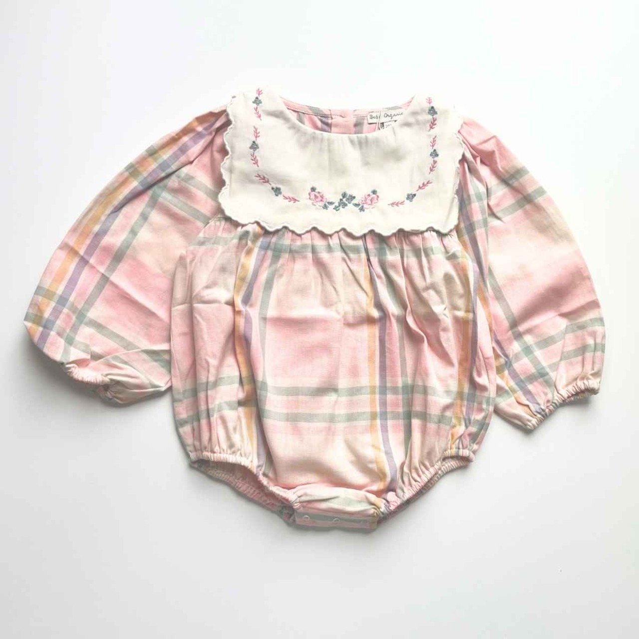 ＜BEBE ORGANIC＞ Lucy Romper チェック ロンパース - 3
