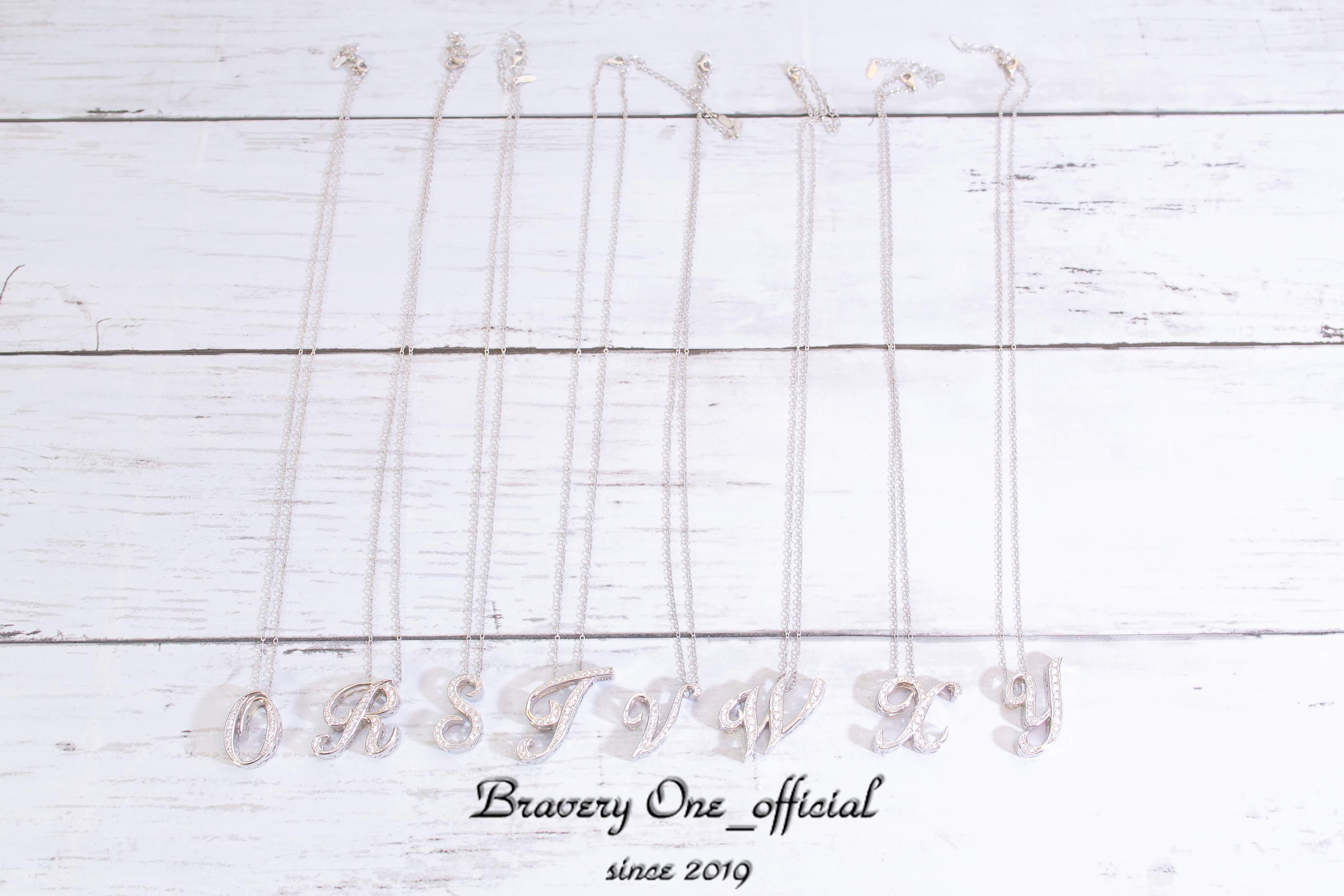 【Bravery One】Alphabet Initial Necklace