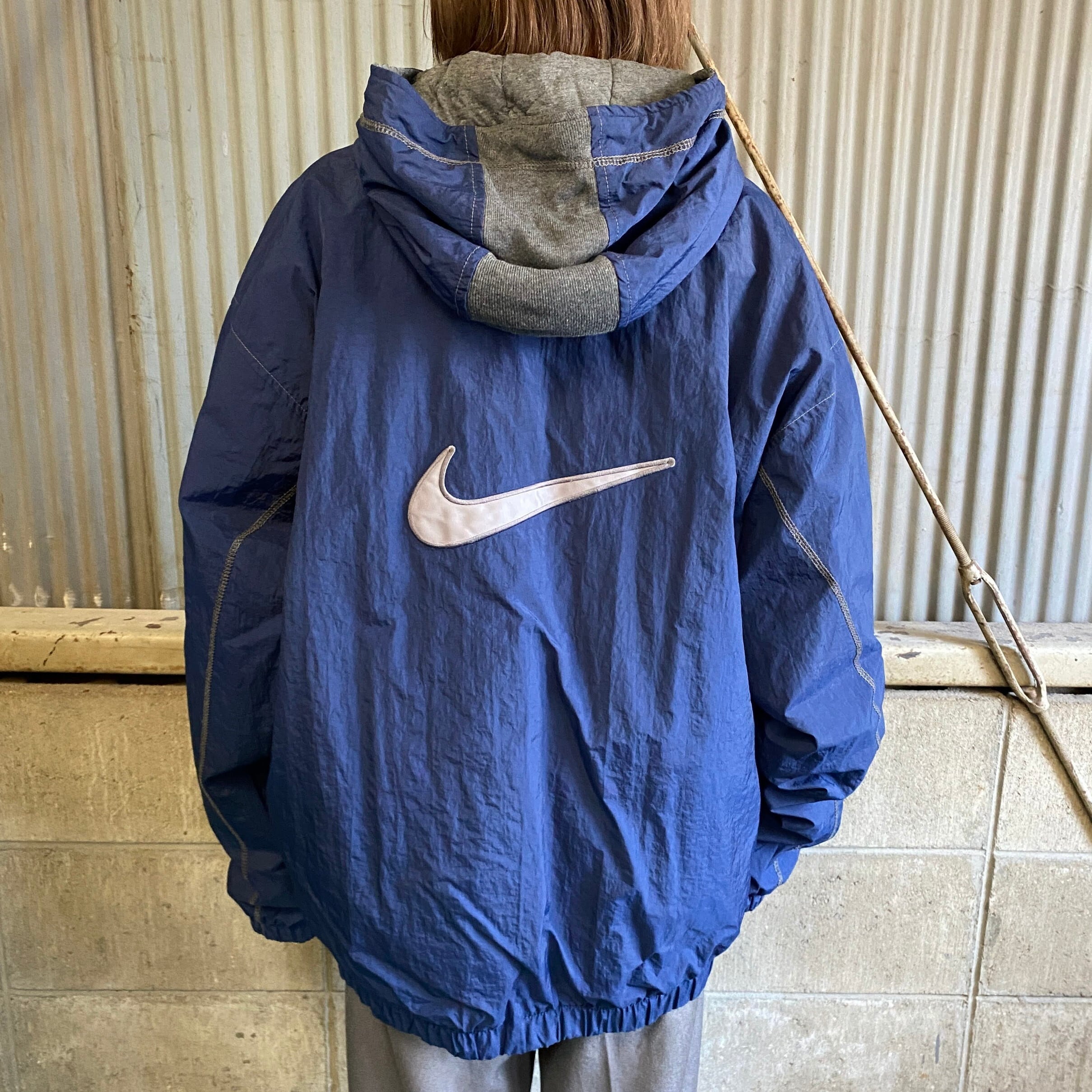 90〜00年代 NIKE ナイキ キルティングライナー ナイロンパーカー 